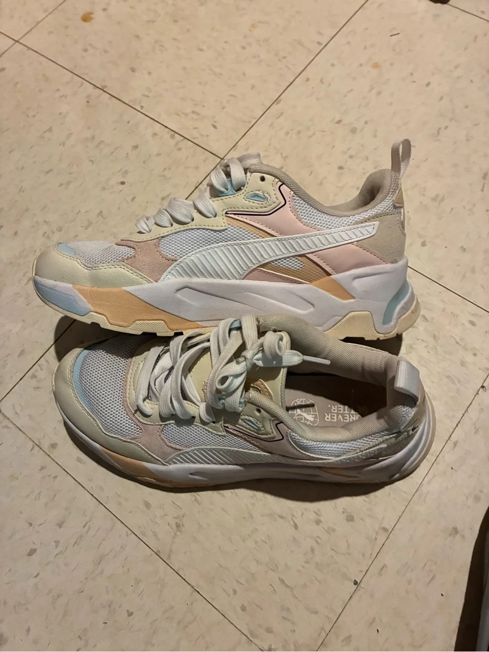 Puma Pastel Multi-Panel Low-Top Sneakers